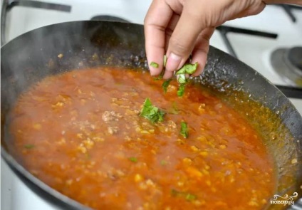 Spaghete cu carne - rețetă pas cu pas cu fotografie