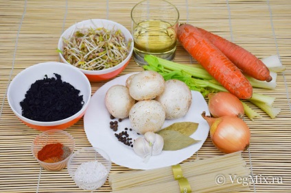 Суп з водоростей вакаме - вегетаріанський рецепт з фото -