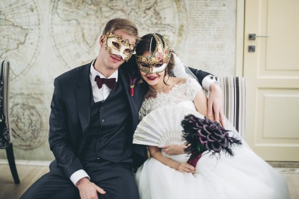 Nunta în stilul carnavalului venețian - agenția de nuntă - timpul să se căsătorească