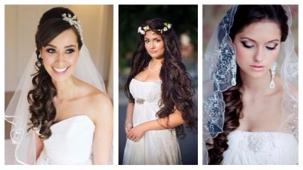 Coafurile de nunta sunt optiuni elegante, cu un voal de solutii de moda