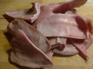 Sertésfülek kínai recept fotókkal (sertés) Sertésfülek kínai recept fotókkal