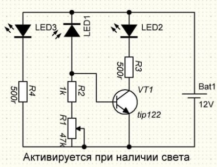 Schema de releu foto cu mâinile proprii