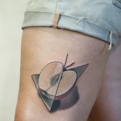 Tatuaj Apple - înțeles, desene și fotografii de tatuaje