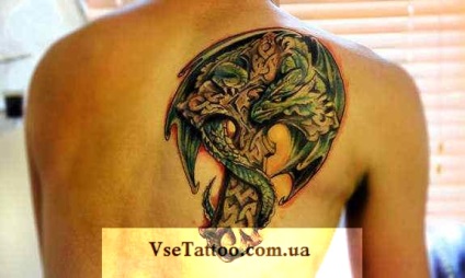 Kereszt tetoválás dragon fontosságát, fotó, leírás