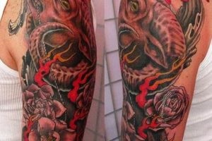 Tattoo arie foto - constelație în tatuaj masculin și feminin, yurtz îndrăzneț