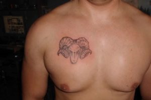 Tattoo arie foto - constelație în tatuaj masculin și feminin, yurtz îndrăzneț