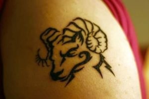 Tattoo arie foto - constelație în tatuaj masculin și feminin, yurtz îndrăzneț