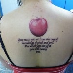 Tatuaj Apple sensul, fotografia și cele mai bune schițe