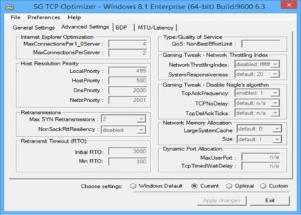 Tcp optimizer descărcare în limba rusă