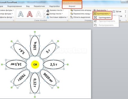 Recepție tehnologică - un mușețel - în ms powerpoint