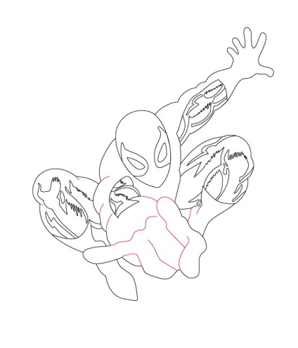 Третій урок з малювання людини павука