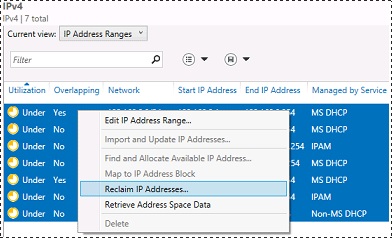 Gestionarea spațiului de adrese IP