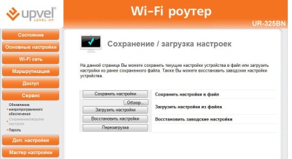 Upvel ur-325bn felülvizsgálat konfiguráció és firmware