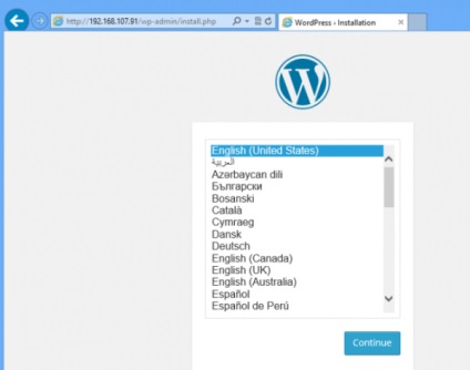 WordPress telepítése ubuntu, minden a wordpress