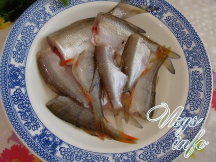 Supă de pește cu rețetă mică de pește cu fotografie