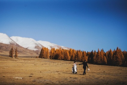 Magnificența nunții Altai a lui Serghei și Ksenia