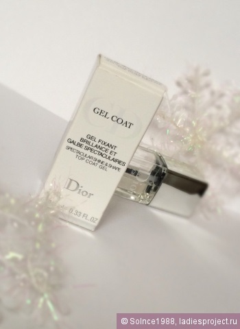 A felső réteg lakk Dior gél bevonat - vélemények, fényképek és ár