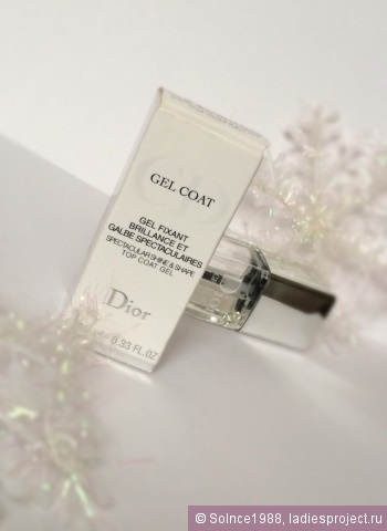 Верхнє покриття для нігтів dior gel coat - відгуки, фото і ціна