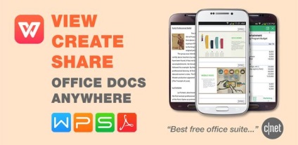 Kiválasztása irodai programcsomag WPS Office android-eszközöket, intelligens office 2 és Microsoft Office Mobile