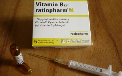 Vitamina B12 în fiole, dozare