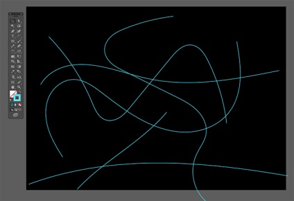 Valurile particulelor în ilustratorul Adobe