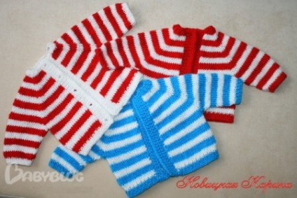 Raglan de tricotat pentru copii de execuție de la gât până la partea de jos a produsului