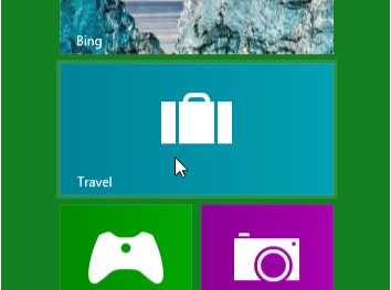 Windows 8 - Az asztalon a Start gombra és a navigációs