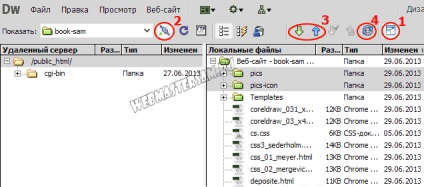 Завантаження сайту на сервер хостингу в dreamweaver