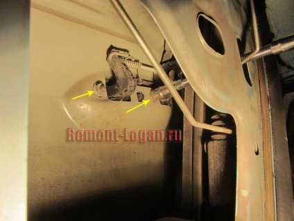 Înlocuirea mânerului exterior al ușii, repararea lui Reno Logan