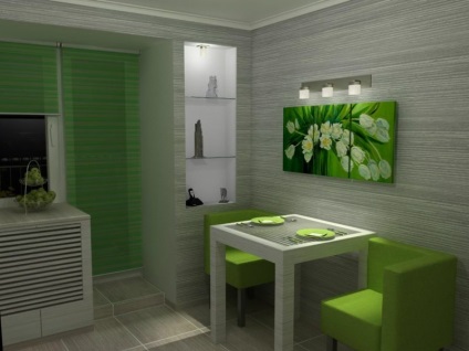 Idei de fotografie verde de bucătărie cu design interior, cu diferite combinații de culori