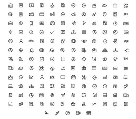 50 Фінансових і бізнес іконок для сайту скачати можна безкоштовно