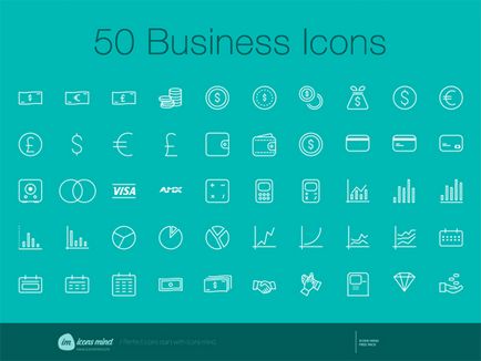 50 Pénzügyi és üzleti ikonok honlapján ingyenesen letölthető