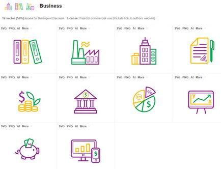 50 Фінансових і бізнес іконок для сайту скачати можна безкоштовно