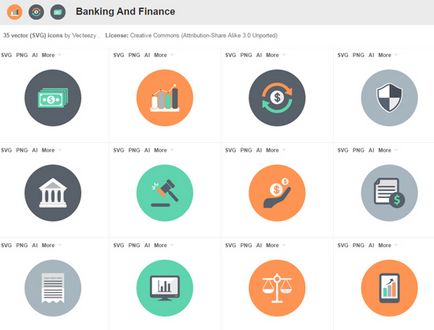 50 Фінансових і бізнес іконок для сайту скачати можна безкоштовно