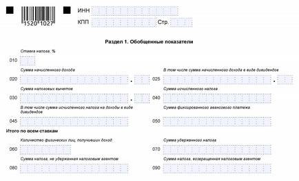 6-Ndfl pentru prima jumătate a anului 2017 exemplu de umplere