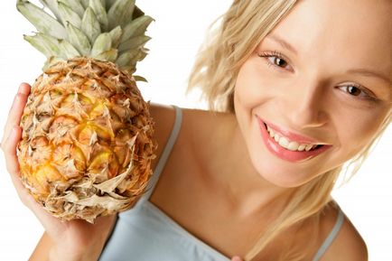 Ananász hasznos tulajdonságok, kalorikus, károsodás