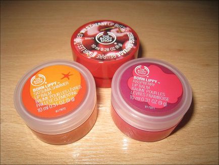 Бальзами для губ chérie ma chérie і the body shop відгуки