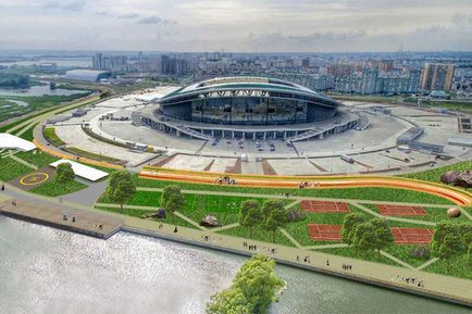 Anélkül, visszanyerése és konkrét töltésen át „Kazan Arena” áldott környezetvédők