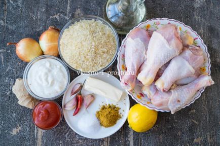 Biryani csirke - pilaf az indiai (finom pilaf) Biryani csirke - pilaf az indiai