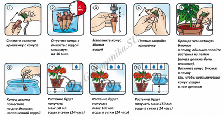 Блюмат (автополив кімнатних рослин) купити (крапельниця блюмат)