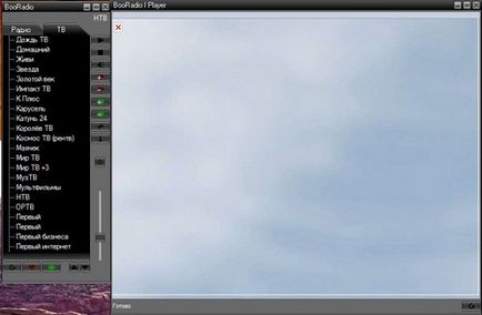 Booradio este un program gratuit pentru vizionarea canalelor de televiziune în limba rusă și a posturilor de radio,