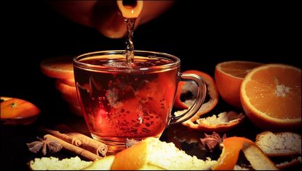 Tea narancshéjat és fényes íze és egészségre gyakorolt ​​jótékony