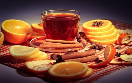 Чай з апельсином і корками несе яскравий смак і користь для здоров'я