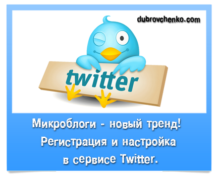 Що таке твіттер (twitter) реєстрація і настройка твіттер, блог олександра дубровченко, як