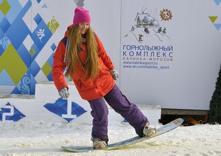 Дарина російських - інструктор зі сноубордингу займатися улюбленою справою і при цьому навчати їм інших -