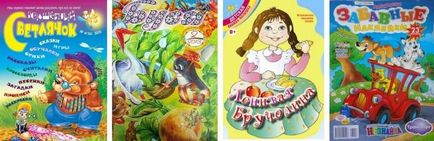 Gyermek magazinok és újságok (érdeklődni a következő) Gyermek magazinok és újságok