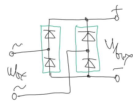 Circuit de poduri diode, principiu de funcționare, electronică practică
