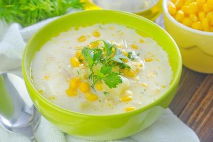 Домашні супи з консервованою кукурудзою прості рецепти