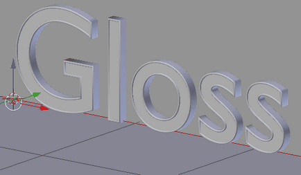 Text lucios în blender