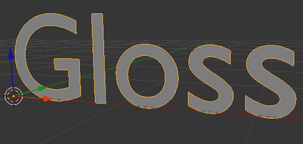 Text lucios în blender